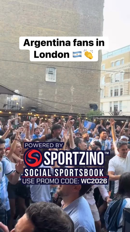 Argentina fans in London · branded reel